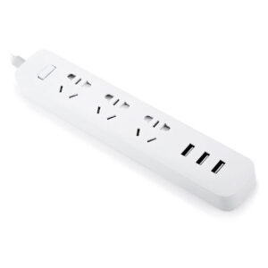 سه راهی برق و شارژر شیائومی برند Mi مدل  3Port USB