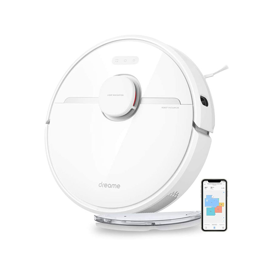 Dreametech-D9-Robot-Vacuum-and-Mop-Cleaner-by-Dreametech.jpg جارو رباتیک شیائومی برند Dreame مدل D9 - Image 1